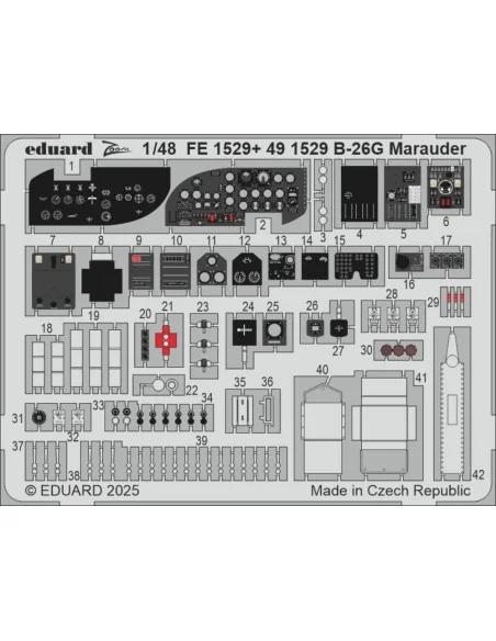 [NO_DESC] B-26G Marauder ICM, 1/48 - Eduard Accessories FE1529