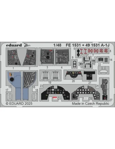 A-1J TAMIYA, 1/48 - Eduard Accessories FE1531