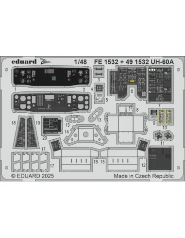 UH-60A ICM, 1/48 - Eduard Accessories FE1532