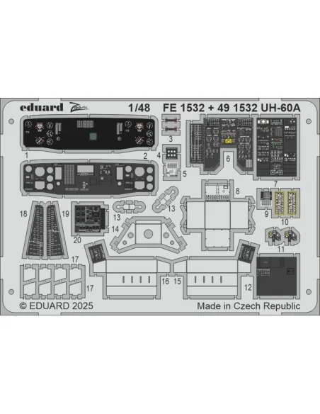 UH-60A ICM, 1/48 - Eduard Accessories FE1532