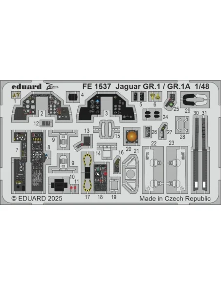 [NO_DESC] Jaguar GR.1 / GR.1A AIRFIX, 1/48 - Eduard Accessories FE1537