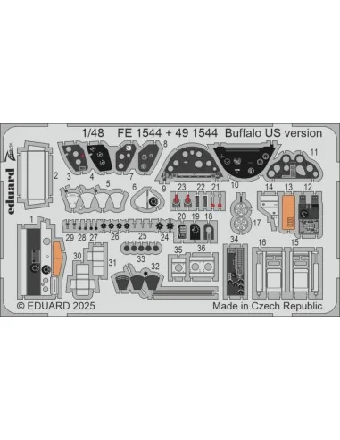 Buffalo US version TAMIYA, 1/48 - Eduard Accessories FE1544