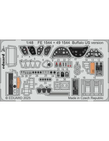 Buffalo US version TAMIYA, 1/48 - Eduard Accessories FE1544