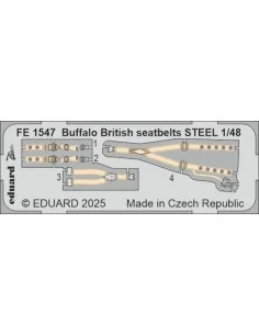 [NO_DESC] Buffalo British seatbelts STEEL TAMIYA, 1/48 - Eduard Acc...