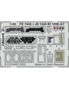 Bf 109E-4/7 TAMIYA, 1/48 - Eduard Accessories FE1548