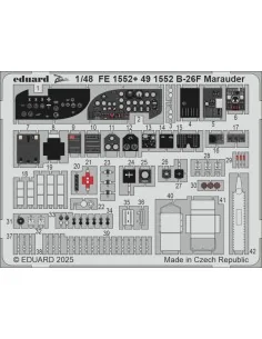 B-26F Marauder ICM, 1/48 - Eduard Accessories FE1552