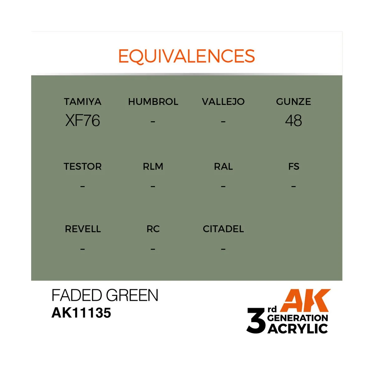 Faded Green 17ml - AK Interactive AK11135
