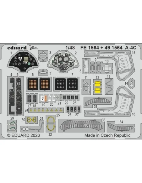 A-4C for Hobby Boss, 1/48 - Eduard Accessories FE1564