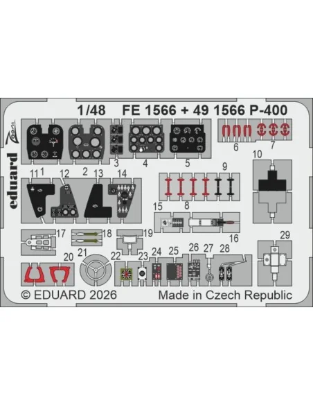 P-400 for Arma Hobby, 1/48 - Eduard Accessories FE1566