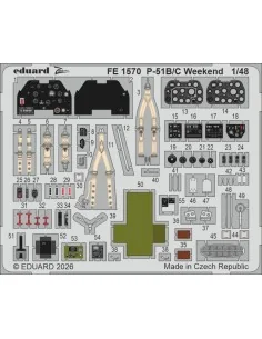 P-51B/C Weekend for Eduard, 1/48 - Eduard Accessories FE1570