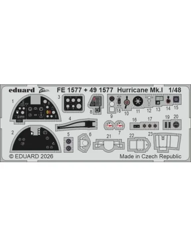 Hurricane Mk.I for Arma Hobby, 1/48 - Eduard Accessories FE1577