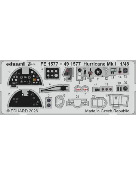 Hurricane Mk.I for Arma Hobby, 1/48 - Eduard Accessories FE1577
