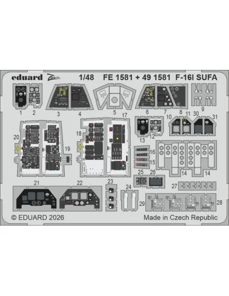 [NO_DESC] F-16I SUFA for Great Wall Hobby, 1/48 - Eduard Accessorie...