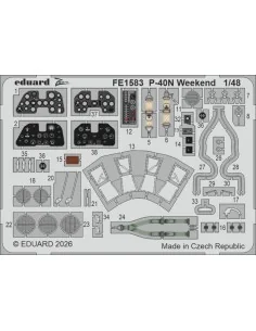 P-40N Weekend for Eduard, 1/48 - Eduard Accessories FE1583
