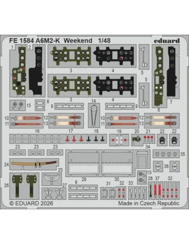 A6M2-K Weekend for Eduard, 1/48 - Eduard Accessories FE1584