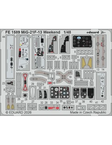 MiG-21F-13 Weekend for Eduard, 1/48 - Eduard Accessories FE1589
