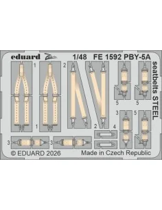 PBY-5A seatbelts STEEL for Eduard / Revell, 1/48 - Eduard Accessori...