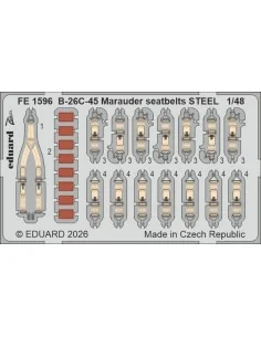 [NO_DESC] B-26C-45 Marauder seatbelts STEEL for ICM, 1/48 - Eduard ...