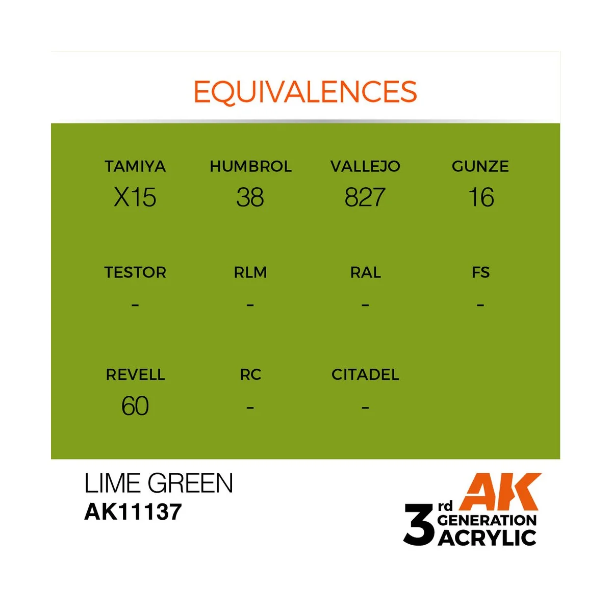 Lime Green 17ml - AK Interactive AK11137 Lime Green 17ml - AK Interactive AK11137