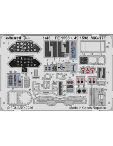 MiG-17F for Kinetic, 1/48 - Eduard Accessories FE1598