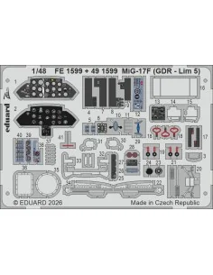 MiG-17F (GDR - Lim 5) for Kinetic, 1/48 - Eduard Accessories FE1599