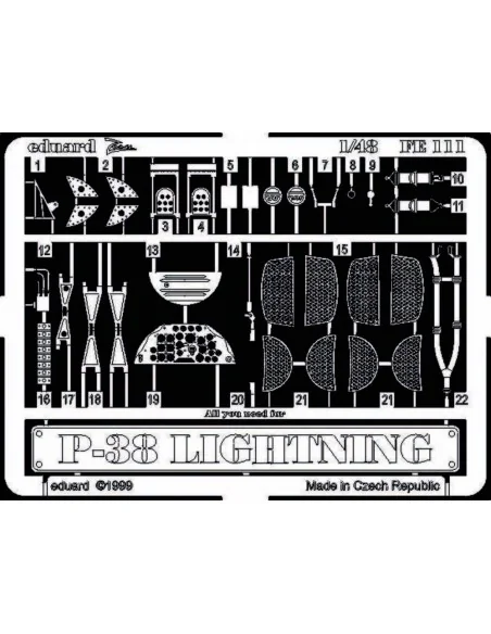 [NO_DESC] P-38 Lightning, 1/48 - Eduard Accessories FE111