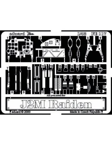 [NO_DESC] J2M Raiden, 1/48 - Eduard Accessories FE117