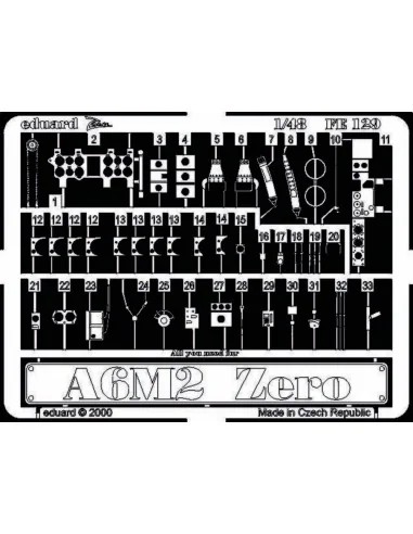 [NO_DESC] A6M2 Zero, 1/48 - Eduard Accessories FE129