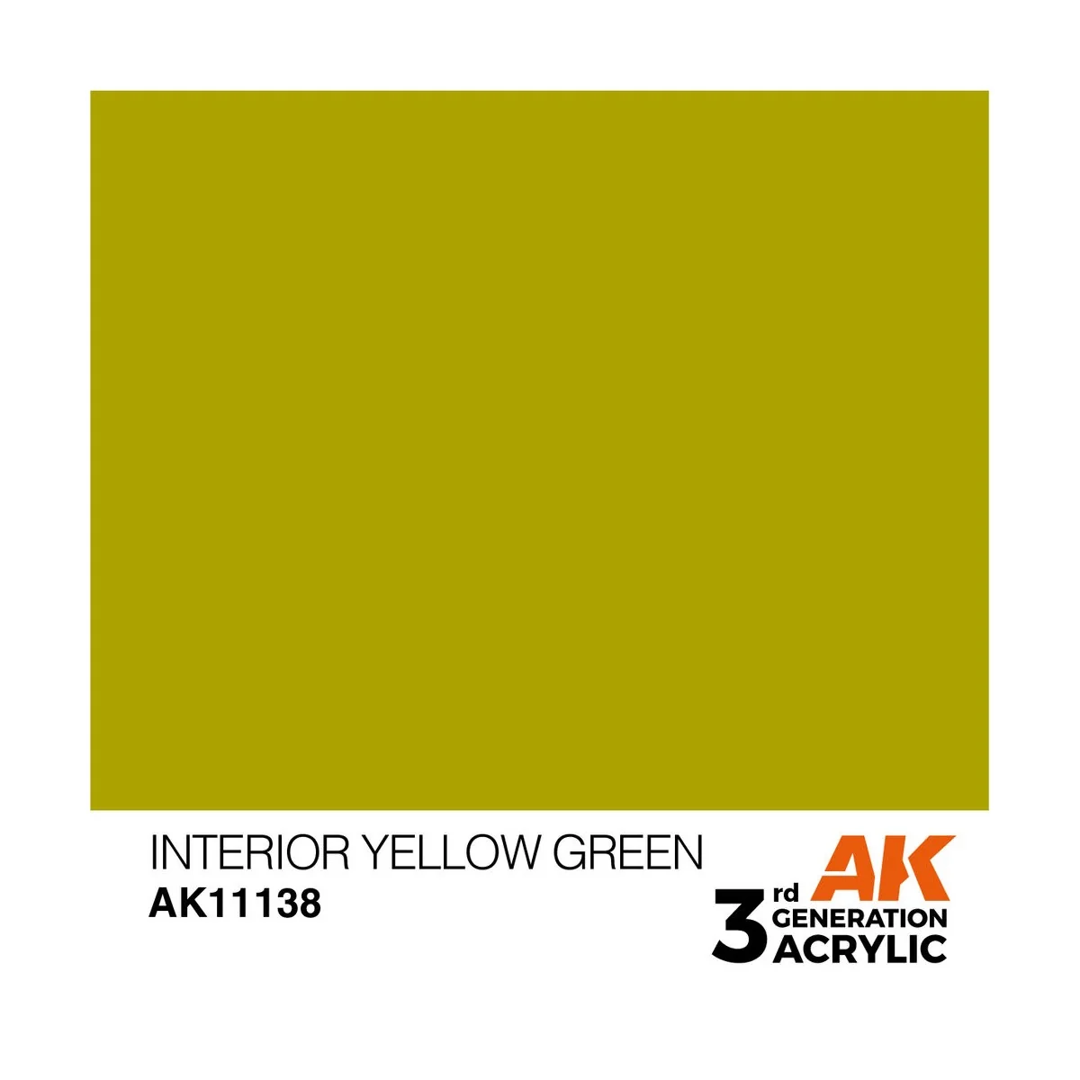 Interior Yellow Green 17ml - AK Interactive AK11138 Interior Yellow Green 17ml - AK Interactive AK11138