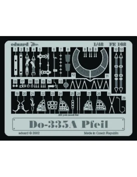 Dornier Do 335A Pfeil, 1/48 - Eduard Accessories FE168
