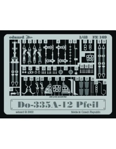 Dornier Do 335A-12 Pfeil, 1/48 - Eduard Accessories FE169