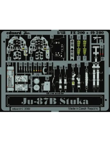 Junkers Ju-87B Stuka, 1/48 - Eduard Accessories FE200
