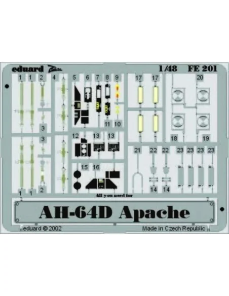 AH-64D Apache, 1/48 - Eduard Accessories FE201
