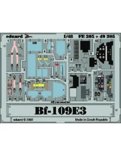 Bf-109 E3, 1/48 - Eduard Accessories FE205