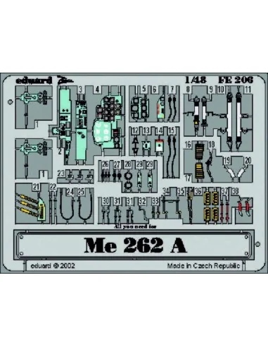 Me 262 A-2, 1/48 - Eduard Accessories FE206
