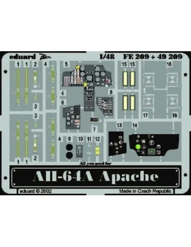 [NO_DESC] AH-64 A Apache, 1/48 - Eduard Accessories FE209