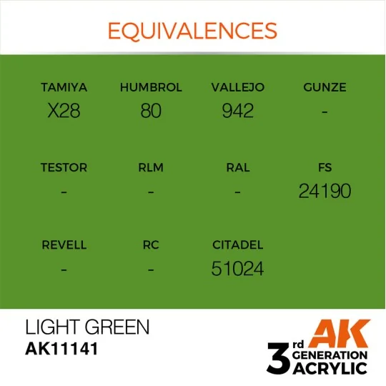 Light Green 17ml - AK Interactive AK11141 Light Green 17ml - AK Interactive AK11141