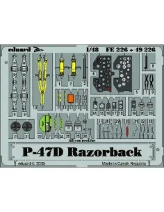 P-47D Razorback, 1/48 - Eduard Accessories FE226