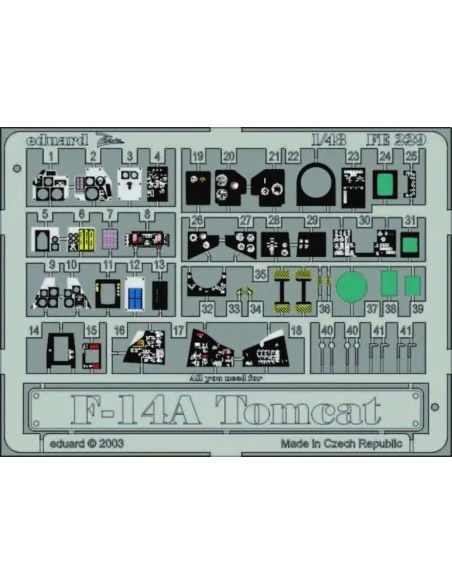 F-14A Tomcat, 1/48 - Eduard Accessories FE229