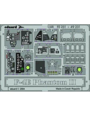[NO_DESC] P-4E Phantom II, 1/48 - Eduard Accessories FE231