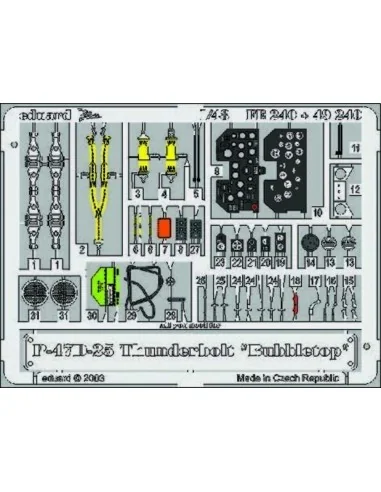 [NO_DESC] P-47D-25 Thunderbolt Bubbletop, 1/48 - Eduard Accessories...