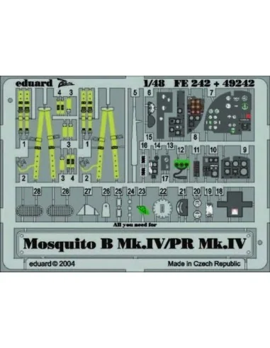 [NO_DESC] Mosquito B.Mk.IV/PR Mk.IV für Tamiya Bausatz, 1/48 - Edua...