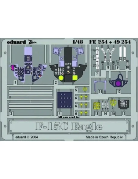 F-15C Eagle, 1/48 - Eduard Accessories FE254