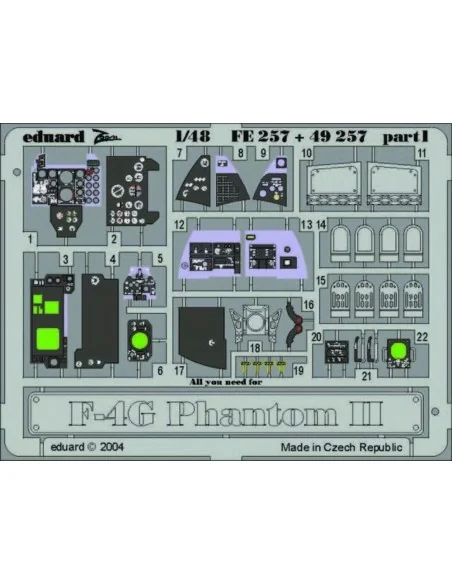 F-4G Phantom II, 1/48 - Eduard Accessories FE257