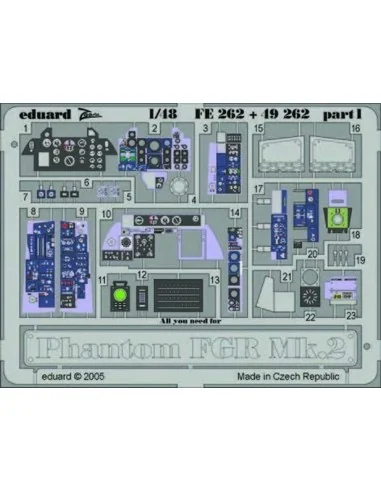 Phantom FGR Mk.2 für Hasegawa Bausatz, 1/48 - Eduard Accessories FE262