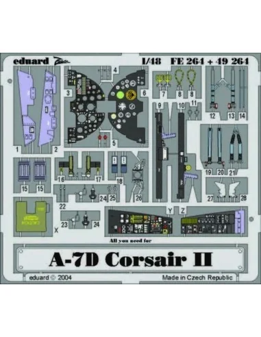A-7D Corsair II, 1/48 - Eduard Accessories FE264