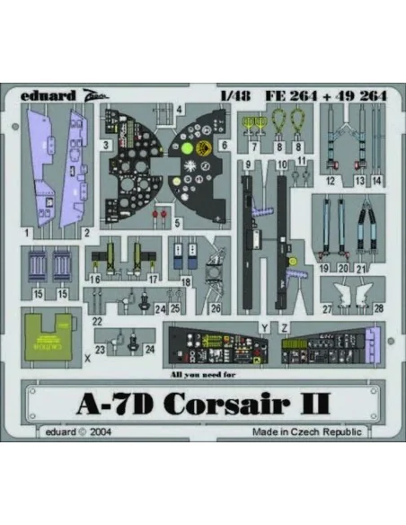 A-7D Corsair II, 1/48 - Eduard Accessories FE264