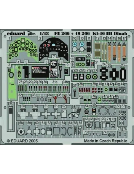 Ki-46 III Dinah, 1/48 - Eduard Accessories FE266