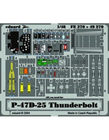 [NO_DESC] P-47D-25 Thunderbolt, 1/48 - Eduard Accessories FE270