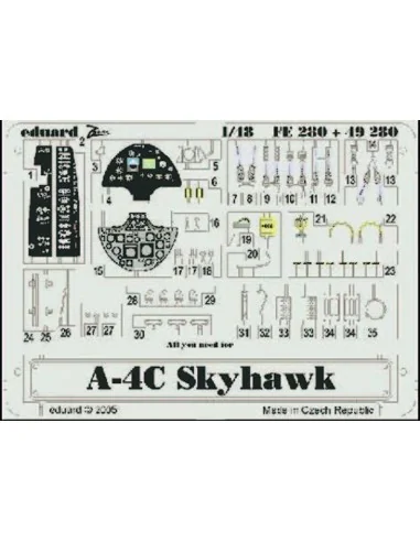 [NO_DESC] A-4C Skyhawk, 1/48 - Eduard Accessories FE280